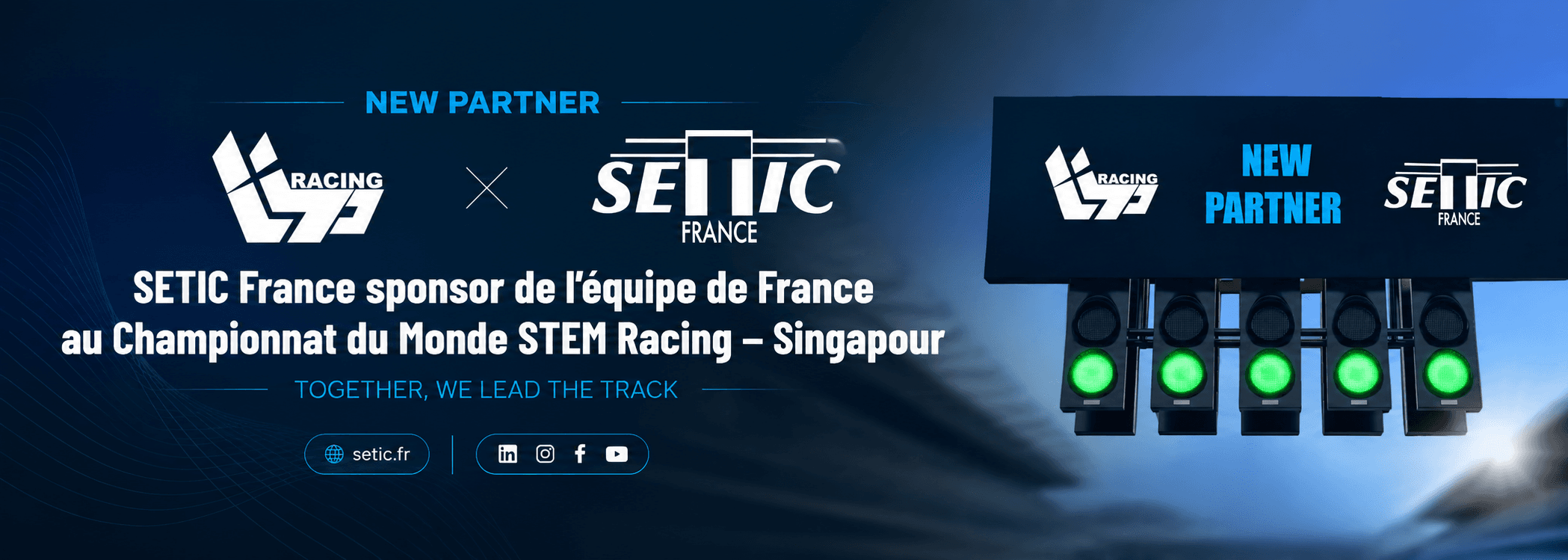SETIC France sponsor de l'équipe de France au Championnat du Monde STEM Racing — Singapour